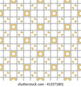 Seamless image of the elements yellow gold and silver color Vector illustration. For wallpaper, presentation, design, textiles