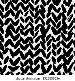 Seamless image with exotic squama fish  ink brush print. Abstract hand drawn modern pattern can be used for wallpaper, pattern fills, web page background, surface textures, printing on textiles.