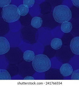 Seamless image with rounds. Vector hand drawn background. Abstract decorative illustration.