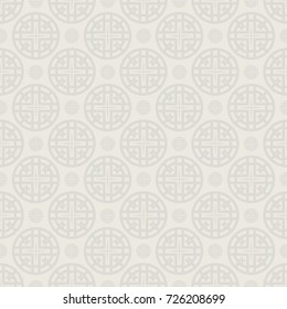 The seamless image of a star in a cross on a beige background. Vector color background.