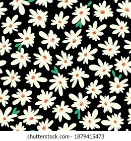 Seamless and impressive cute floral pattern,