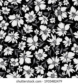 Seamless and impressive cute floral pattern,