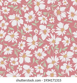 Seamless And Impressive Cute Floral Pattern,