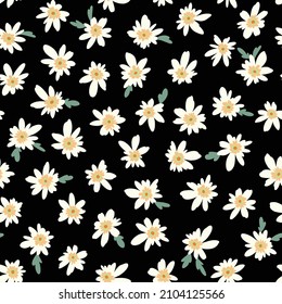 Seamless and impressive cute floral pattern,