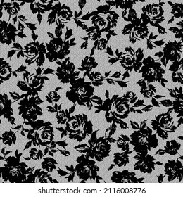 Seamless and impressive cute floral pattern,