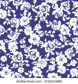 Seamless and impressive cute floral pattern,