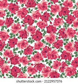 Nahtlose und beeindruckende süße Blumenmuster,