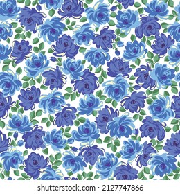 Seamless and impressive cute floral pattern,