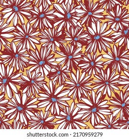 Seamless and impressive cute floral pattern,