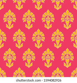Seamless indian asian simple pattern. Doputta ornament