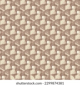 seamless Indian brown flower motif with white background pattern used for textile, wallpaper. simple creative geometric flower motif pattern.
