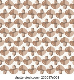 seamless Indian brown theme flower motif with texture background pattern used for textile, wallpaper. simple creative geometric flower motif pattern.spring summer theme colours, flower motif pattern