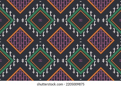 Seamless Indian ethnic pattern. traditional patterned vector It is a pattern created by combining geometric shapes. Create beautiful fabric patterns. Design for print. Using in the fashion industry.