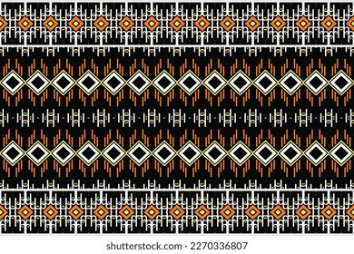 Seamless Indian ethnic pattern. Traditional ethnic patterns vectors It is a pattern geometric shapes. Create beautiful fabric patterns. Design for print. Using in the fashion industry.