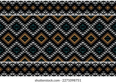 Seamless Indian ethnic pattern. traditional patterned old saree dress design It is a pattern geometric shapes. Create beautiful fabric patterns. Design for print. Using in the fashion industry.