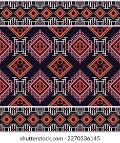 Nahtlose indische ethnische Muster. Traditionelle ethnische Muster Vektorgrafiken Es ist ein Muster geometrischen Formen. Erstellen Sie schöne Stoffmuster. Design für den Druck. Verwendung in der Modebranche.