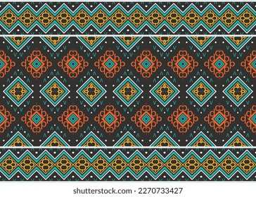 Patrones étnicos indios sin foco. alfombras con motivos tradicionales Es un patrón de formas geométricas. Crear hermosos patrones de tela. Diseño para impresión. Usando en la industria de la moda.