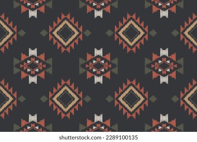 Seamless Indian ethnic patterns. traditional pattern design It is a pattern geometric shapes. Create beautiful fabric patterns. Design for print. Using in the fashion industry.
