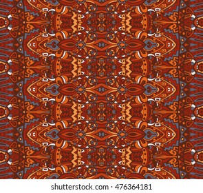 seamless indian ethnic tribal pattern. Geometric stripe background