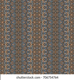 seamless indian ethnic tribal pattern. Geometric stripe background