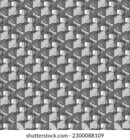 seamless Indian gray theme flower motif with white background pattern used for textile, wallpaper. simple creative geometric flower motif pattern.