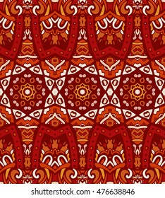 seamless indian mandala textile/ Geometric ethnic tribal pattern