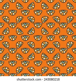 Seamless indian pattern. Vintage decorative elements. Hand drawn background. Islam, Arabic, Indian, ottoman motifs. 