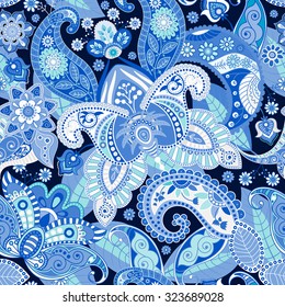 Seamless indian pickles ornament. Fabric, textile, card background, wrapping paper, wallpaper template