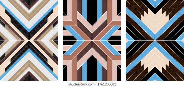 Seamless indian style boho patterns, navajo, aztec geometric vector ornament, decorative texture