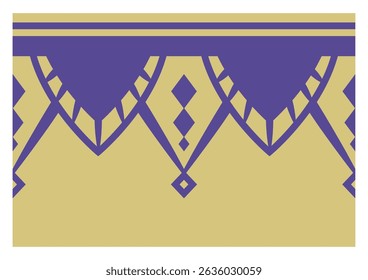 Seamless Indian Style Decorative Border Pattern
