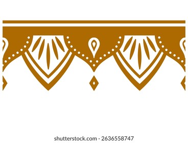 Seamless Indian Style Decorative Border Pattern