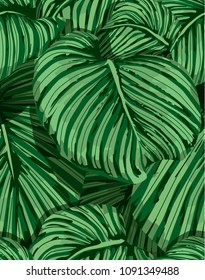 Seamless indigo tropical pattern.