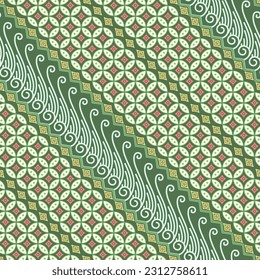 Seamless Indonesian Batik pattern, art number 164