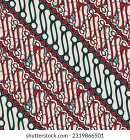Patrón de Batik indonesio sin soldadura, art. 175