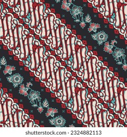 Patrón de Batik indonesio sin soldadura, art. 184