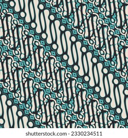 Seamless Indonesian Batik pattern, art number 189