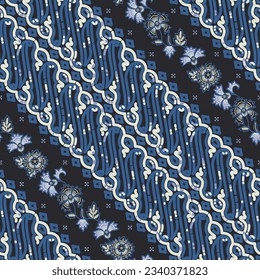 Seamless Indonesian Batik pattern, art number 194