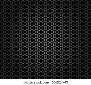 Seamless industrial metal carbon texture vector background grid backdrop dark grey