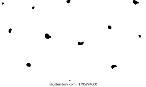 Seamless Ink Background. Black Water Fur. Jaguar Blob. Leopard Stain Dirt. Vector Spray. White Animal Grunge. Isolated Dot. Dirty Blot. Seamless Dot Texture. Leopard Spatter. Dalmatian Paint Pattern