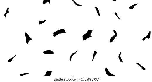 Seamless Ink Splatter. Graffiti Fur. Leopard Pattern. Black Animal Splash. Jaguar Blot. Vector Splat. Dirty Spot. White Water Dot. African Paint Dirt. Dalmatian Dot Texture. Seamless Spray Pattern