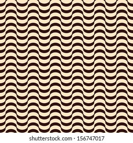 Seamless inlay of wavy lines. The illusion of movement.