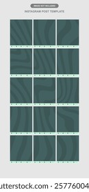 Seamless Instagram feed background template, puzzle-style, creative and modern for brand aesthetics
