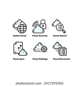Seamless integration of technology in the modern world. Connectivity, security, and accessibility in the vast realm of cloud services. Global cloud networks, virtual space