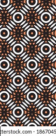 Seamless interlaced stylish pattern. Repeating vector geometric background design with concentric circles.