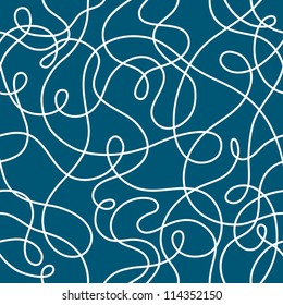 seamless interlacing of ropes on a dark blue background