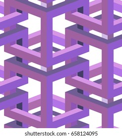 Seamless Interlocking Cubes