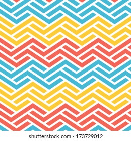 Seamless Interlocking Geometric Fret Background Pattern