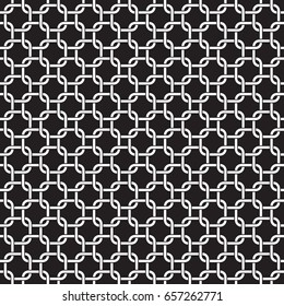 Seamless interlocking geometric pattern background