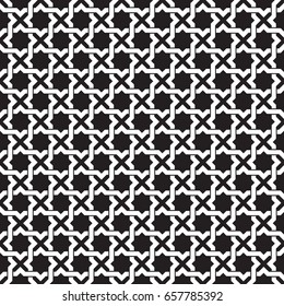 Seamless interlocking geometric pattern background