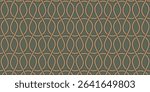Seamless interlocking geometric pattern with looping shapes, ideal for textile design, wallpapers, backgrounds, or decorative applications.